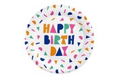 Legetøj - Globos Paper Plates 23cm Happy Birthday - 8 pcs. - 7178