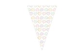 Legetøj - Globos Paper Flag Garland Watercolors Hearts - 6m - 4480