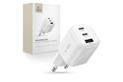 Mobil - Adaptere & Opladere - Tech-Protect NCA100W-GaN 3-Port PD 3.2 100W / QC3.0 Wall Charger - White - 5906302323425