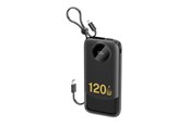 Powerbank - Dudao K13 10000mAh Powerbank with Built-in Cable - Black - 6977196680238