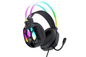 Hovedtelefoner/headset - Wozinsky WSG-1118 Wired Gaming Headphones with Microphone and RGB Backlight - Black - 5907769388248