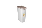 Hunde - Stefanplast foderbeholder hvid/sand 40 liter - 281126
