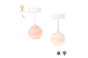 Dukke, bamse og udstyr - Micki Lundby papir loftlamper m/lys. Bruger 2xCR2032 bat - 18399