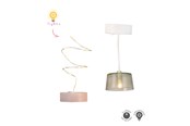 Dukke, bamse og udstyr - Micki Lundby loftlampe & lyskæde m/lys Bruger 2xCR2032 e - 18403