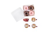 Dukke, bamse og udstyr - Micki Lundby kaffekopper & æske m/4 donuts +3år - 18418