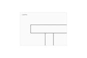 Installationssystemer - LAUFEN Betjeningsplade LIS AW100 hvid - H9001000000001