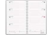 Calendar - Mayland Week Planner International tværformat sølv vinyl 2027 - 27085400