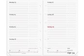 Calendar - Mayland System Mini ugekalender tværformat REFILL 2027 - 27355100