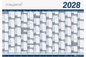 Calendar - Mayland Kæmpekalender 1x13 mdr. PP-plast rør 2028 - 28065000