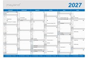 Calendar - Mayland Kontorkalender Klassisk A4 2027 - 27059000