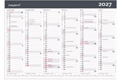 Calendar - Mayland Kontorkalender Moderne A3 2027 - 27063100