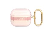 Mobil - Andet Tilbehør - GUESS GUA3HHTSP AirPods 3 cover pink/pink Strap Collection - 3666339047092