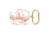 Mobil - Andet Tilbehør - GUESS GUAPHCHMAP AirPods Pro cover pink/pink Marble Strap Collection - 3666339047207
