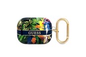 Mobil - Andet Tilbehør - GUESS GUAPHHFLB AirPods Pro cover blue/blue Flower Strap Collection - 3666339047283