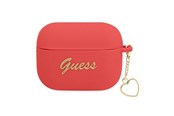 Mobil - Andet Tilbehør - GUESS GUAPLSCHSR AirPods Pro cover red/red Silicone Charm Heart Collection - 3666339039103