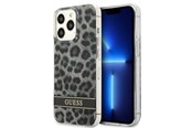 Mobil - Covers & Cases - GUESS GUHCP13LHSLEOK iPhone 13 Pro / 13 6.1" grey/grey hardcase Leopard - 3666339047467