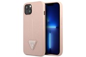 Mobil - Covers & Cases - GUESS GUHCP13SPSATLP iPhone 13 mini 5.4" pink/pink hardcase SaffianoTriangle Logo - 3666339040390