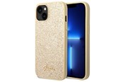 Mobil - Covers & Cases - GUESS Glitter Script Case for iPhone 14 Plus - Gold - 3666339065096