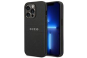Mobil - Covers & Cases - GUESS Saffiano Strap Case for iPhone 14 Pro - Black - 3666339088606