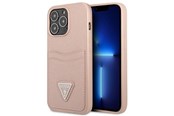 Mobil - Covers & Cases - GUESS GUHCP13LPSATPP iPhone 13 Pro / 13 6.1 "pink / pink hardcase SaffianoTriangle Logo Cardslot - 3666339048143