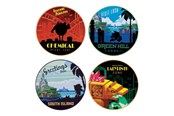 Merchandise - FaNaTtik - Sonic The Hedgehog – Set of 4 Location Coasters - Bordskåner - SEG-SON09