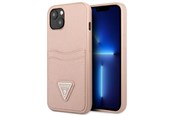 Mobil - Covers & Cases - GUESS GUHCP13SPSATPP iPhone 13 mini 5.4 "pink / pink hardcase SaffianoTriangle Logo Cardslot - 3666339048129