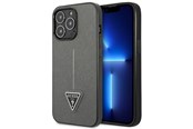 Mobil - Covers & Cases - GUESS GUHCP14LPSATLG iPhone 14 Pro 6.1 "silver / silver hardcase SaffianoTriangle Logo - 3666339065461