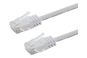 Netværkskabel - Deltaco patch cable - 30 cm - white - Hvid - TP-603W-SLIM