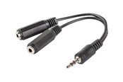 Audio kabel - Lanberg headset splitter - 10 cm - AD-0024-BK