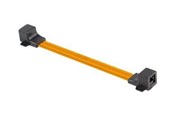 Netværkskabel - Lanberg network coupler - 17 cm - black orange - Sort - ADS-RJ45-RJ45-245