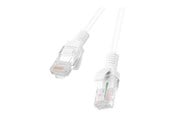 Netværkskabel - Lanberg patch cable - 2 m - white RAL 9010 - Hvid - PCU6-10CC-0200-W