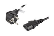Strømkabel (intern) - Lanberg - power cable - power CEE 7/7 to power IEC 60320 C13 - 1.8 m - CA-C13C-14CC-0018-BK