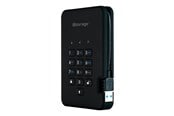 Harddisk - Ekstern - iStorage diskAshur² - hard drive - 500 GB - USB 3.1 Gen 1 - TAA Compliant - 500GB - Ekstern Harddisk - Sort - IS-DA2-256-500-B