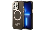 Mobil - Covers & Cases - GUESS Gold Outline Translucent MagSafe case for iPhone 13 Pro Max - black - 3666339057046