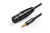Audio kabel - UGREEN AV182 audio cable 3.5mm mini jack (male) - XLR (female) 1m - Black - 20763