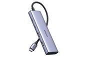 USB hub - UGREEN CM473 USB-C HUB - 2xUSB-A / 2xUSB-C - 20cm USB hub - USB 3.0 - 4 ports - Grå - 15395