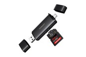 Hukommelseskort - adapter og kortlæser - UGREEN 2in1 USB-C / USB-A SD 4.0 UHS-II Card Reader - Black - 65024