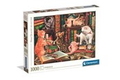 Puslespil - Clementoni Puzzle HQC Curious Whiskers 2026 1000 pieces 2D Puslespil - 37100