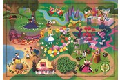 Puslespil - Clementoni Puzzle Story Maps Alice in Wonderland 1000 pieces 2D Puslespil - 39785