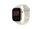 Smartwatch & Sportsur - Apple Watch Series 12 GPS 42mm Light Gold Aluminium Case with Sand Sport Band - M/L - MJEE4QN/A