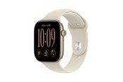 Smartwatch & Sportsur - Apple Watch Series 12 GPS + Cellular 46mm Light Gold Aluminium Case with Sand Sport Band - S/M - MJGA4QN/A