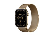 Smartwatch & Sportsur - Apple Watch Series 12 GPS + Cellular 46mm Radiant Gold Titanium Case with Radiant Gold Milanese Loop - S/M - MJGU4QN/A