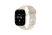 Smartwatch & Sportsur - Apple Watch Series 12 GPS + Cellular 42mm Pearl White Ceramic Case with Sand Sport Band - M/L - MJGX4QN/A