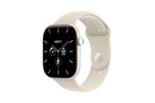 Smartwatch & Sportsur - Apple Watch Series 12 GPS + Cellular 46mm Pearl White Ceramic Case with Sand Sport Band - S/M - MJH14QN/A