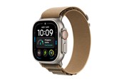 Smartwatch & Sportsur - Apple Watch Ultra 4 GPS + Cellular 49mm Natural Titanium Case with Desert Alpine Loop - M - MJAF4DH/A