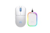 Mus - MCHOSE A7 V3 Ultra+ Lightweight Wireless Sky White - Gaming Mus - Optisk - 6 knapper - Hvid - HW-A7V3-22
