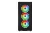 Kabinet - Sharkoon TG6M RGB - tower - ATX - Kabinet - Tower - Sort - 4044951032136