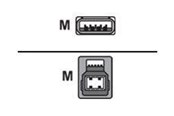 USB kabel - Roline Gold - USB cable - USB Type A to USB Type B - 3 m - 11.02.8903