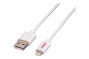 USB kabel - Roline Lightning cable - Lightning / USB - 1 m - 11.02.8321