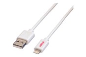 USB kabel - Roline Lightning cable - Lightning / USB - 1.8 m - 11.02.8322